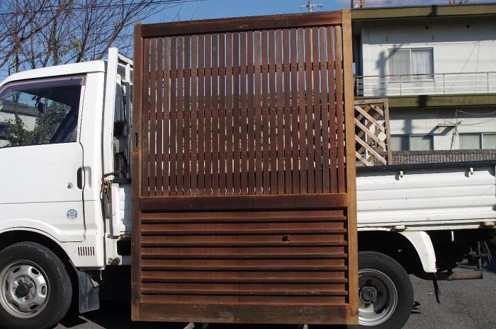 幅広な檜の蔵戸▼アンティーク建具格子戸戸帯戸古民家店舗什器