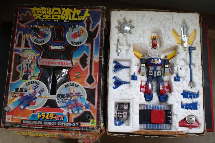 クローバー トライダーG7変型合体セット/無敵ロボ▼DX超合金ジャンク品
