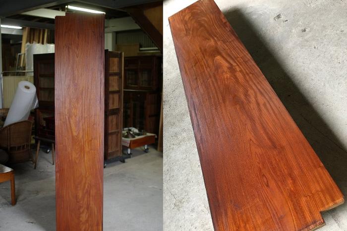 書院材・欅(けやき)の天袋板1935mm×418mm▼古材テーブル天板銘木蔵戸格子茶室花台敷板カウンター材