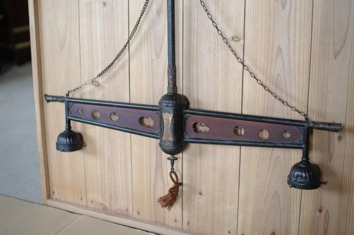 モダンな照明/天井直付け2灯式天井吊下型▼アンティーク応接照明大正浪漫