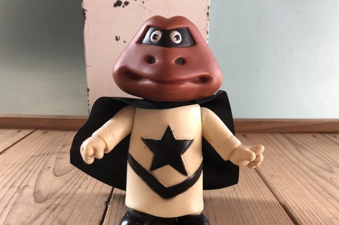 ニッコー おはようこどもショー ガマ親分 ソフビ 人形▼当時物