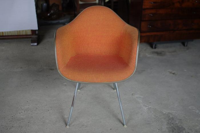 ヴィンテージ ハーマンミラー社 イームズ アームシェルチェア Hベース▼ジラルドファブリック