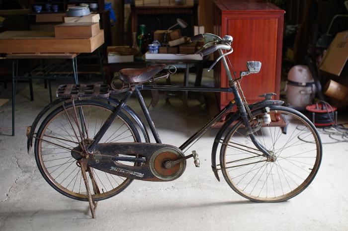 希少!三馬自転車 高級自転車 本漆焼付塗装 通商産業大臣賞受領▼昭和レトロ実用自転車