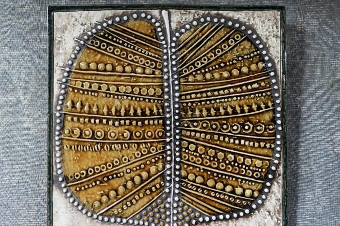 リサラーソン Lisa Larson UNIKシリーズ Blad リーフ 葉 陶板 Gustavsberg グスタフスベリ▼北欧ヴィンテージミッドセンチュリー